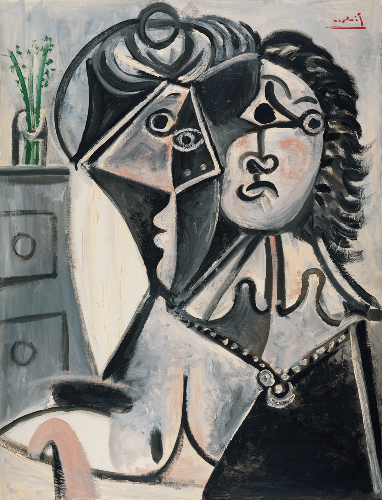 花瓶边的男人和女人 巴伯洛·毕加索 1970年 116×89cm 布面油画 中国美术馆藏.jpg
